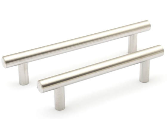Brushed Stainless Steel Cabinet T Bar Pull Handles for Home Decorative 100mm Length
