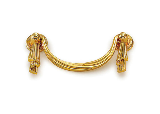 Antique Furniture Hardware Drawer Pulls , Zinc Alloy Antique Wardrobe Pull Handles