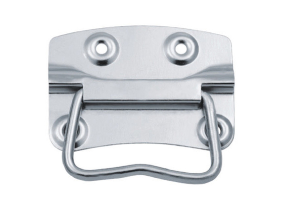 Aluminium Alloy Cabinet Door Handles , Anti - Rusty Wardrobe Flush Pull Handles